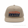5 paneel geconstrueerde platte rand snapback hoed